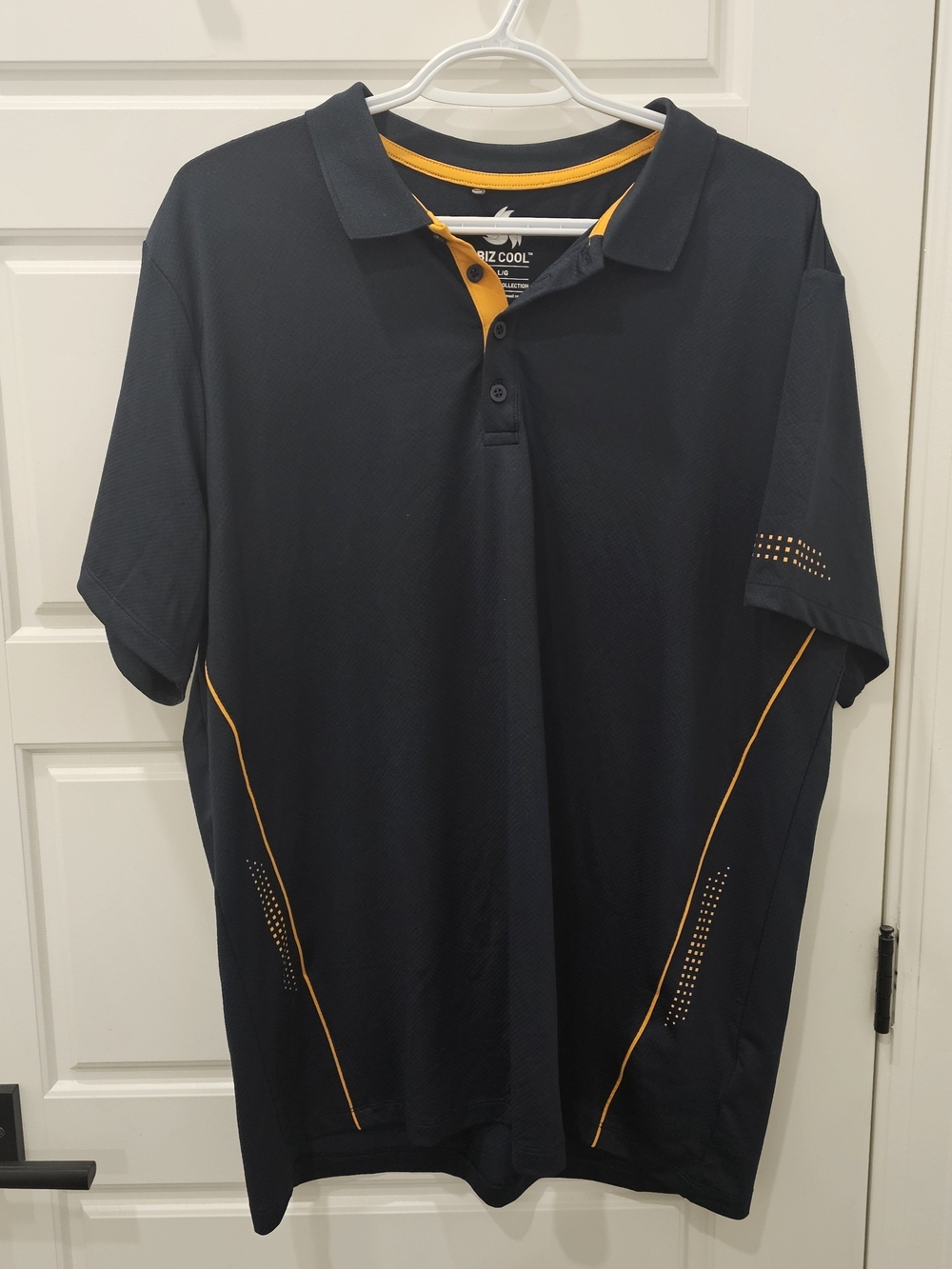 Biz Cool Men's Polo Black -Size Large Like New